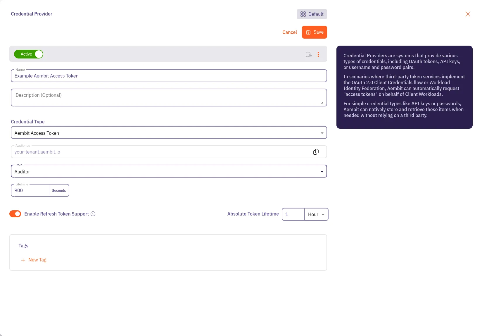 Credential Provider Dialog Window