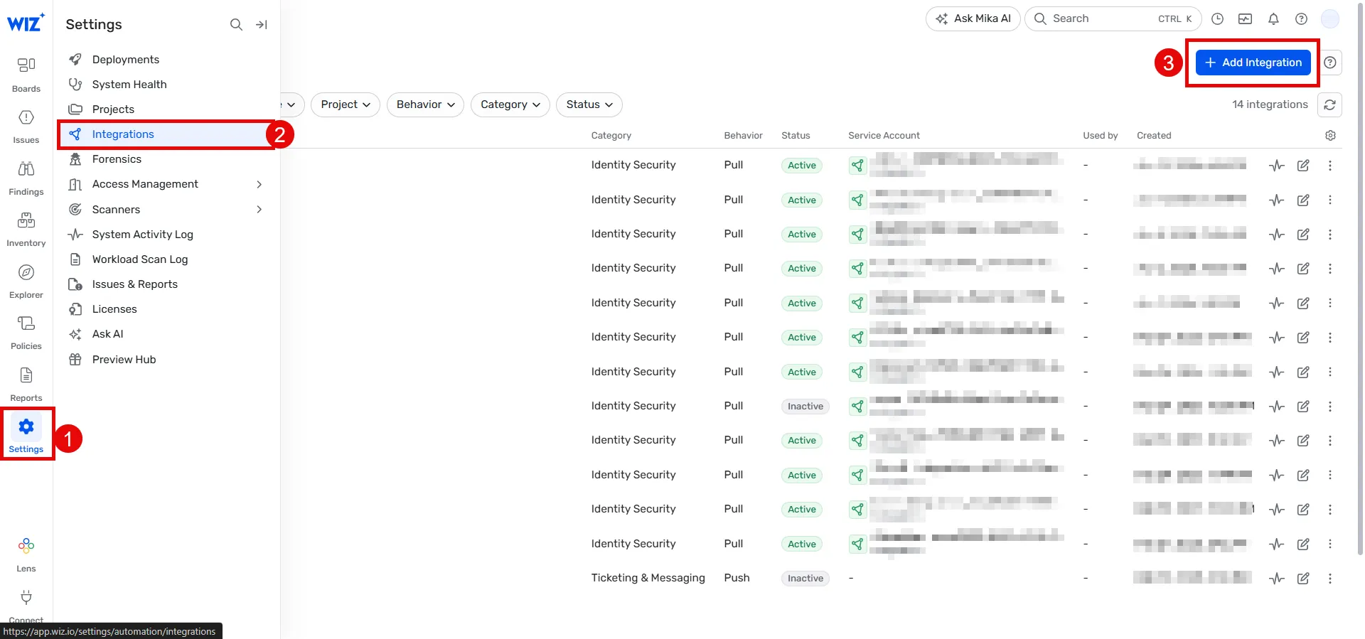 Adding Integration on Wiz