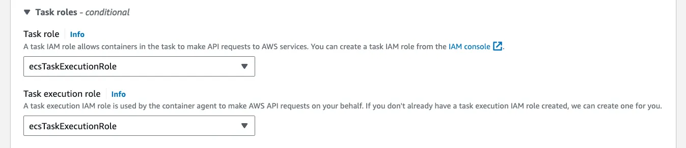 ECS Role Trust Provider Page