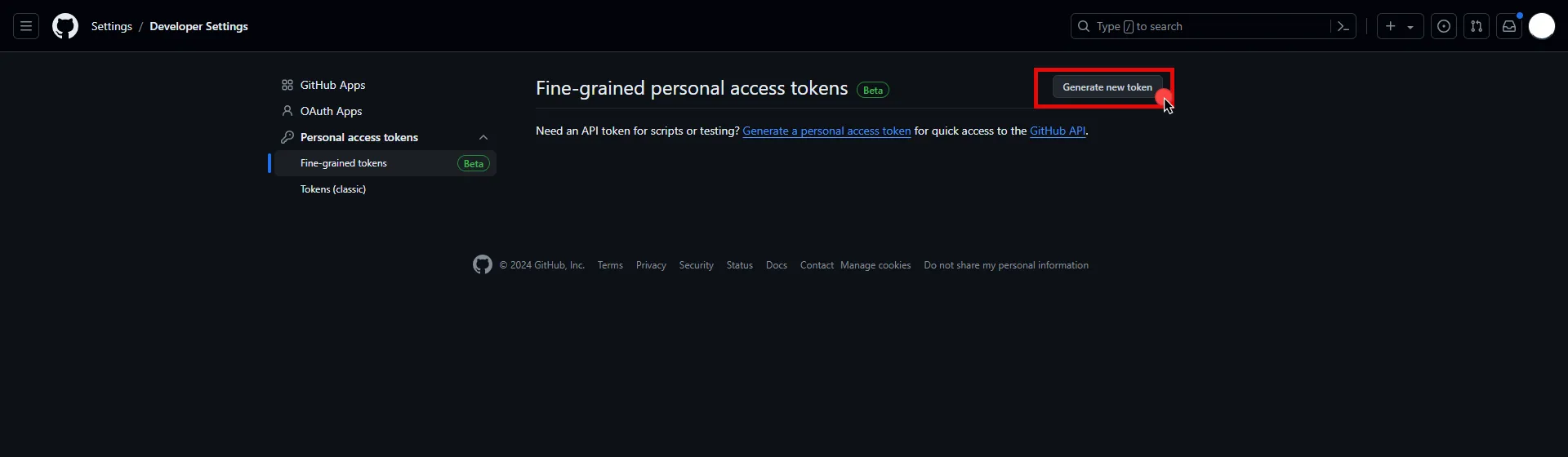 Generate new fine-grained token