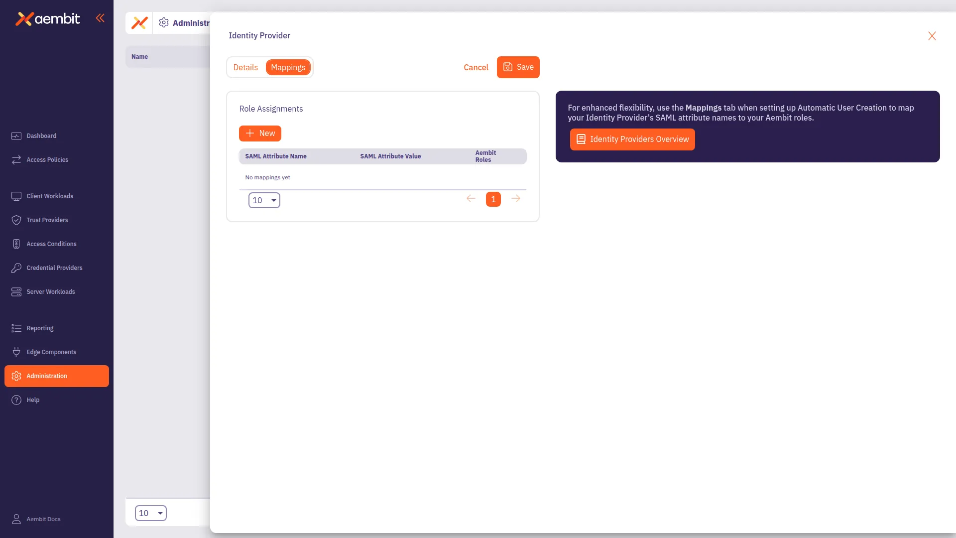 Identity Provider Mappings