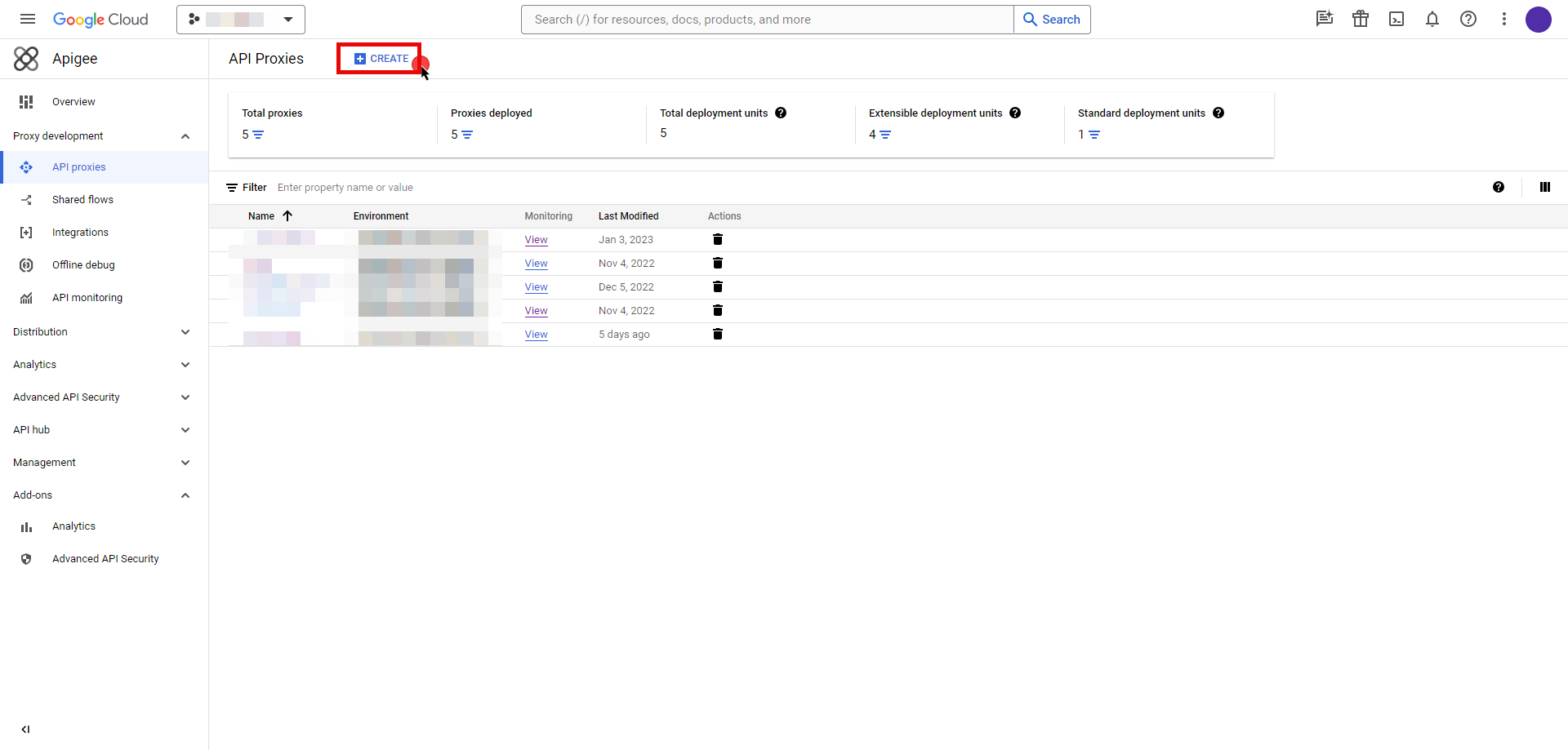 Create API Proxy