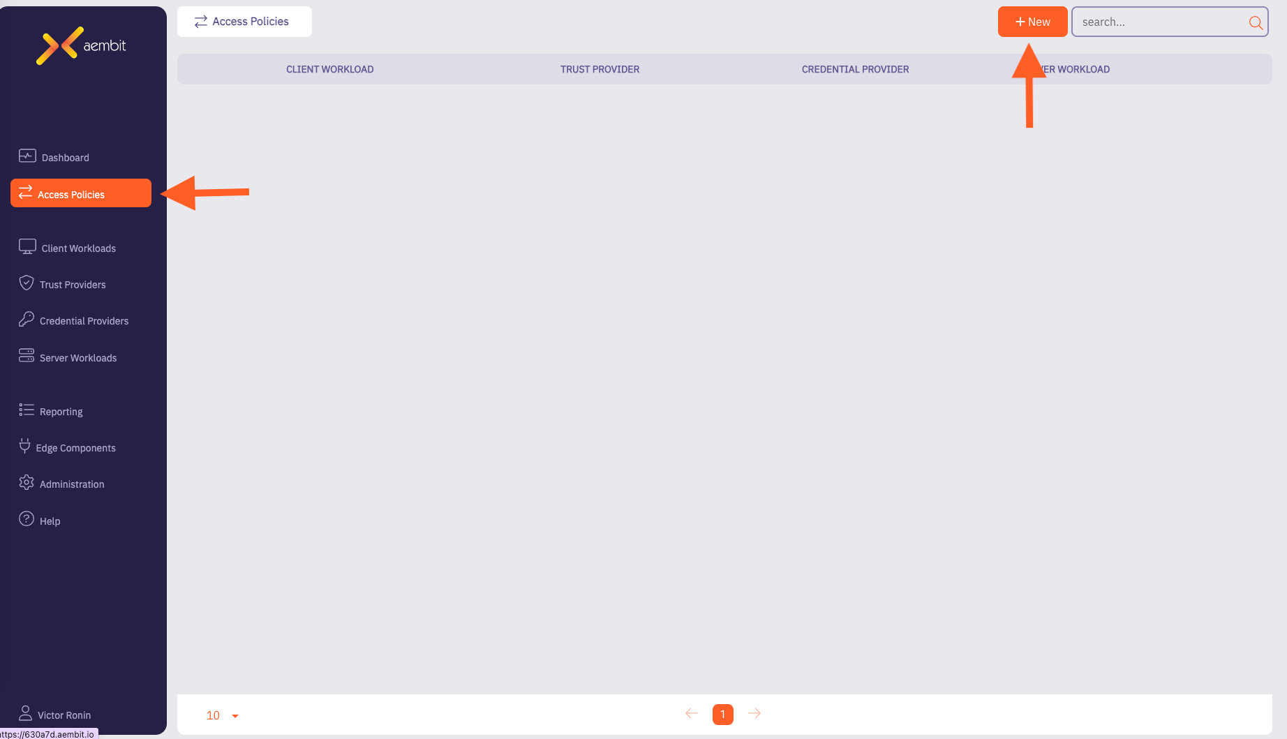 Access Policy Page