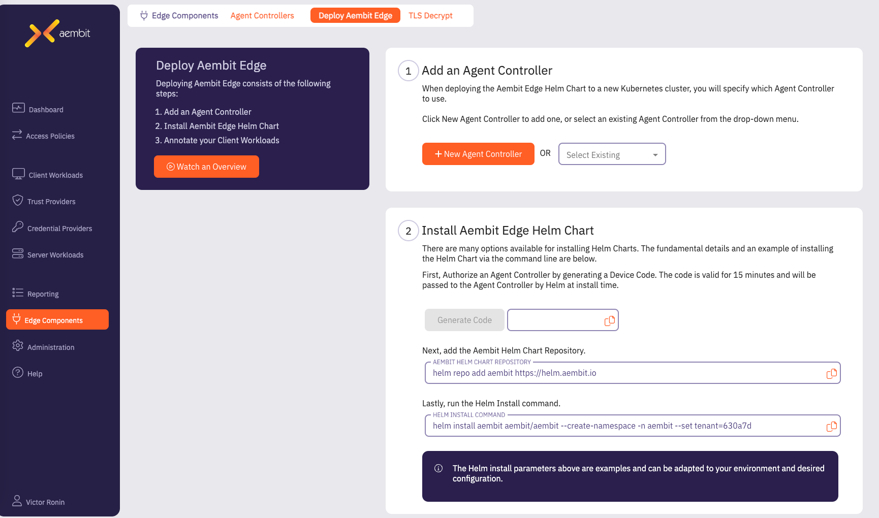Deploy Aembit Page Page