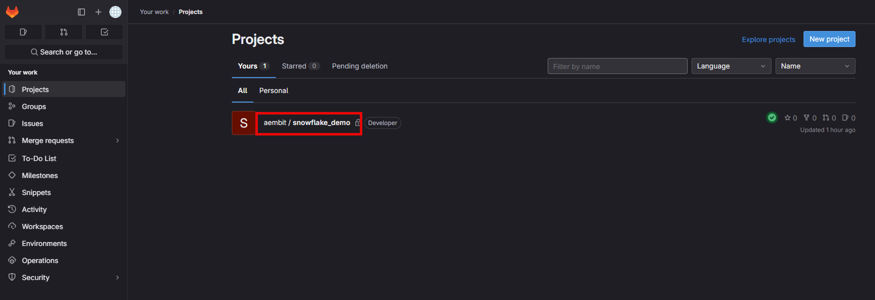 GitLab Project Path