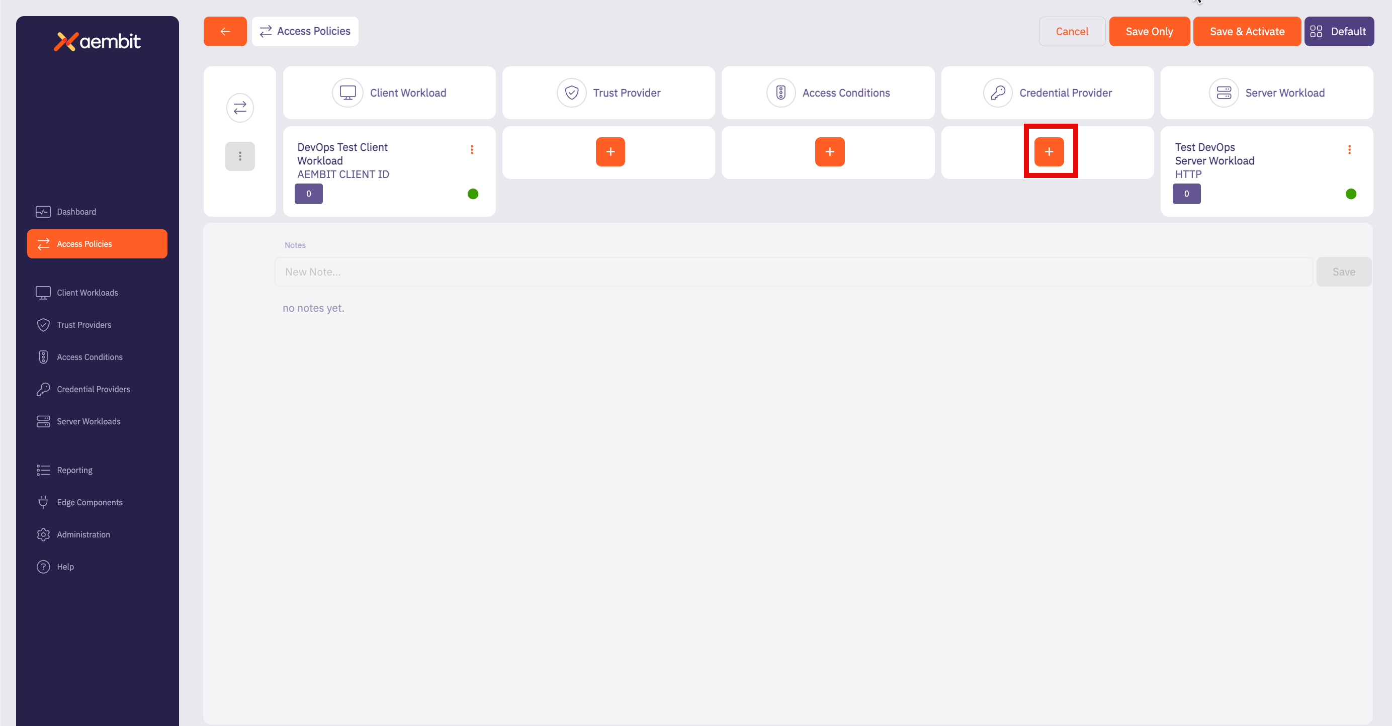 New Credential Provider Plus Icon