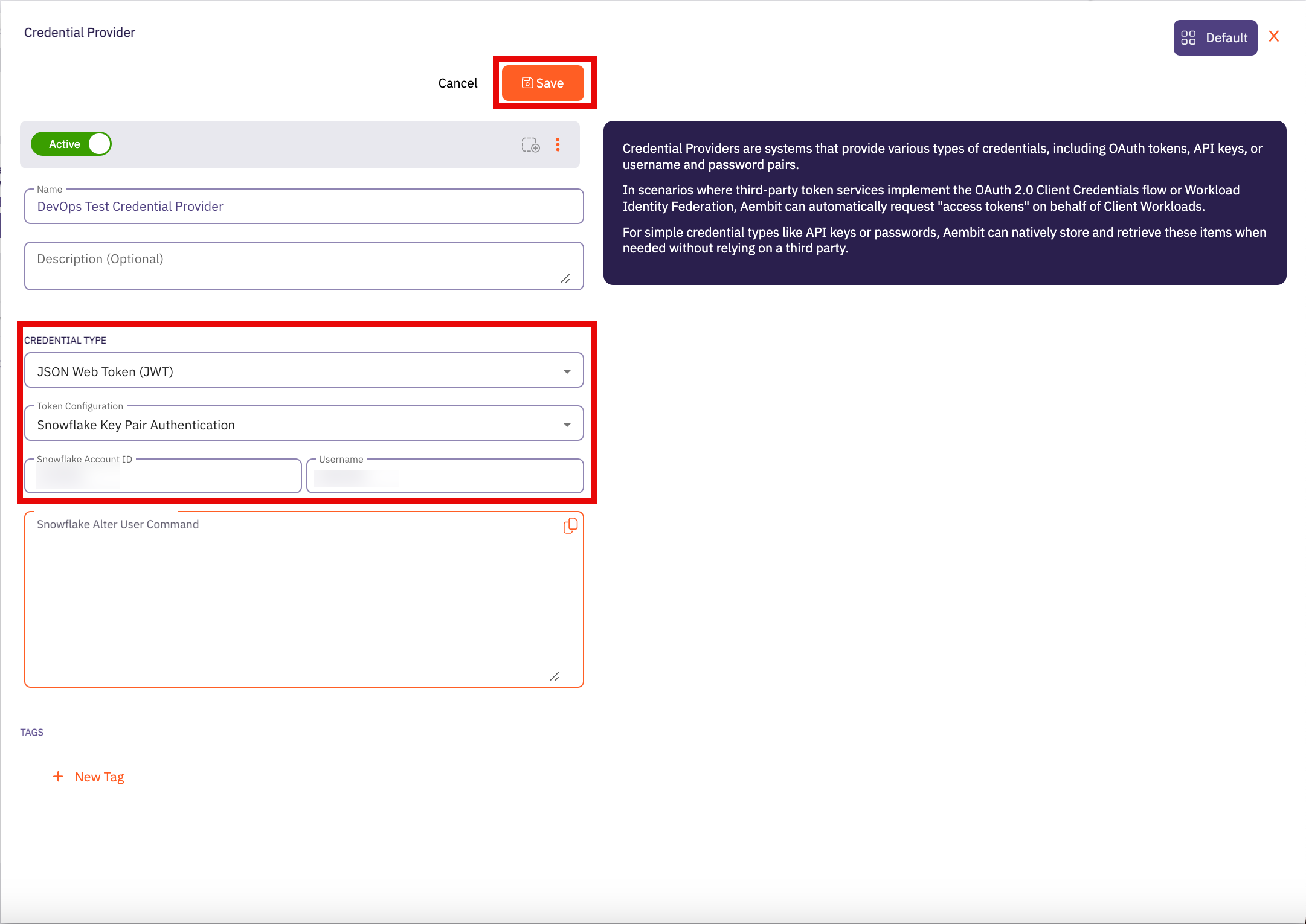 Credential Provider Dialog Window With JWT