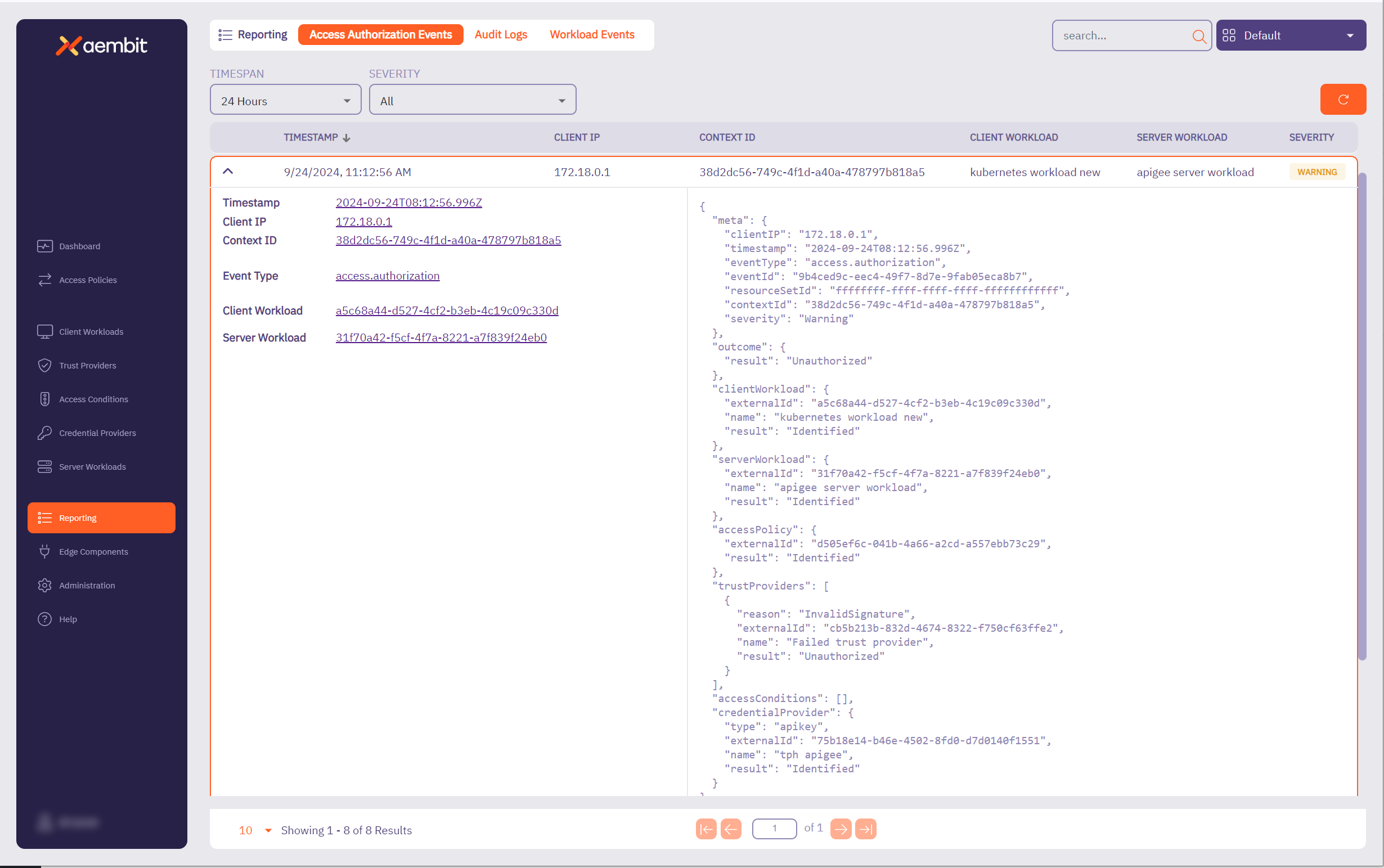 Trust Provider Failed Attestation Event