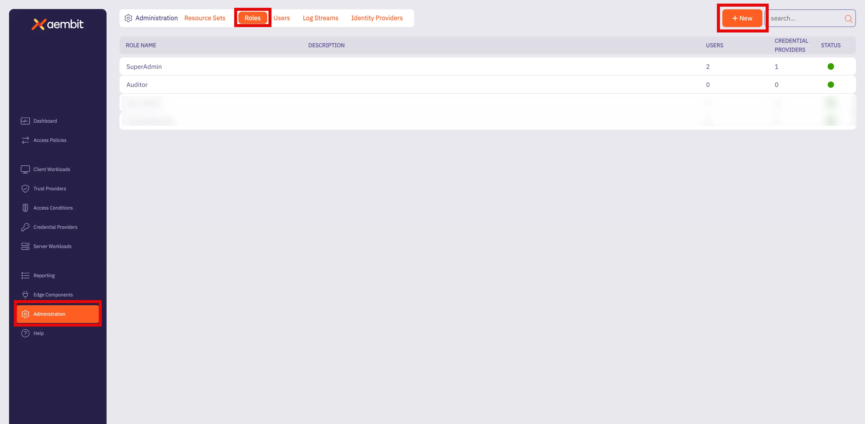 Roles Page
