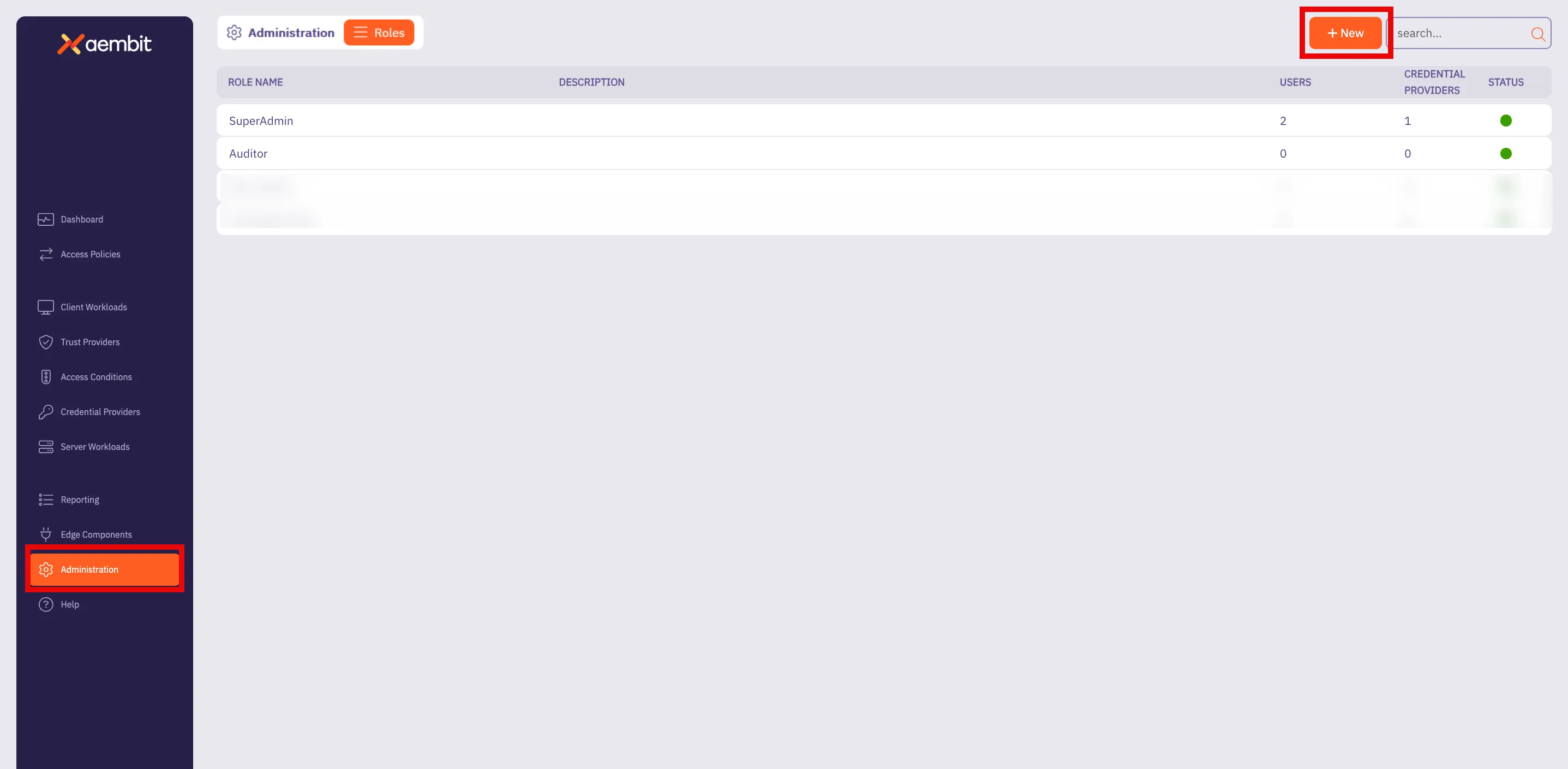 Roles Page