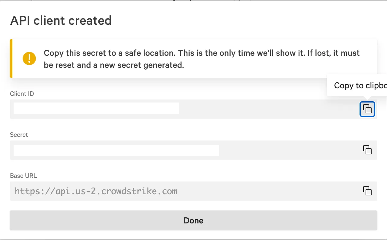 API Client Created