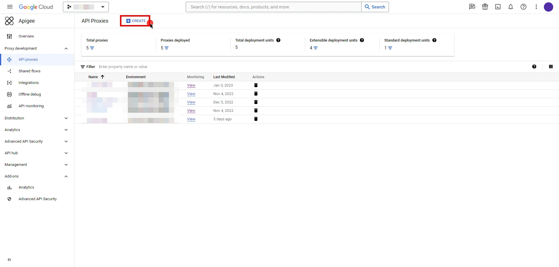 Create API Proxy