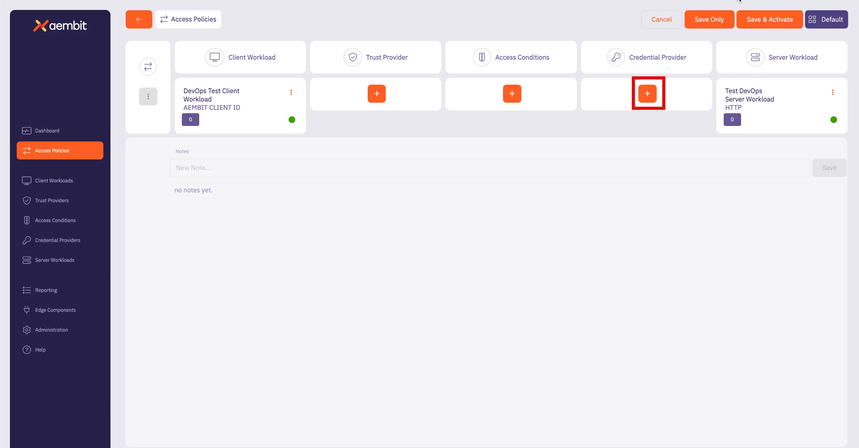 New Credential Provider Plus Icon