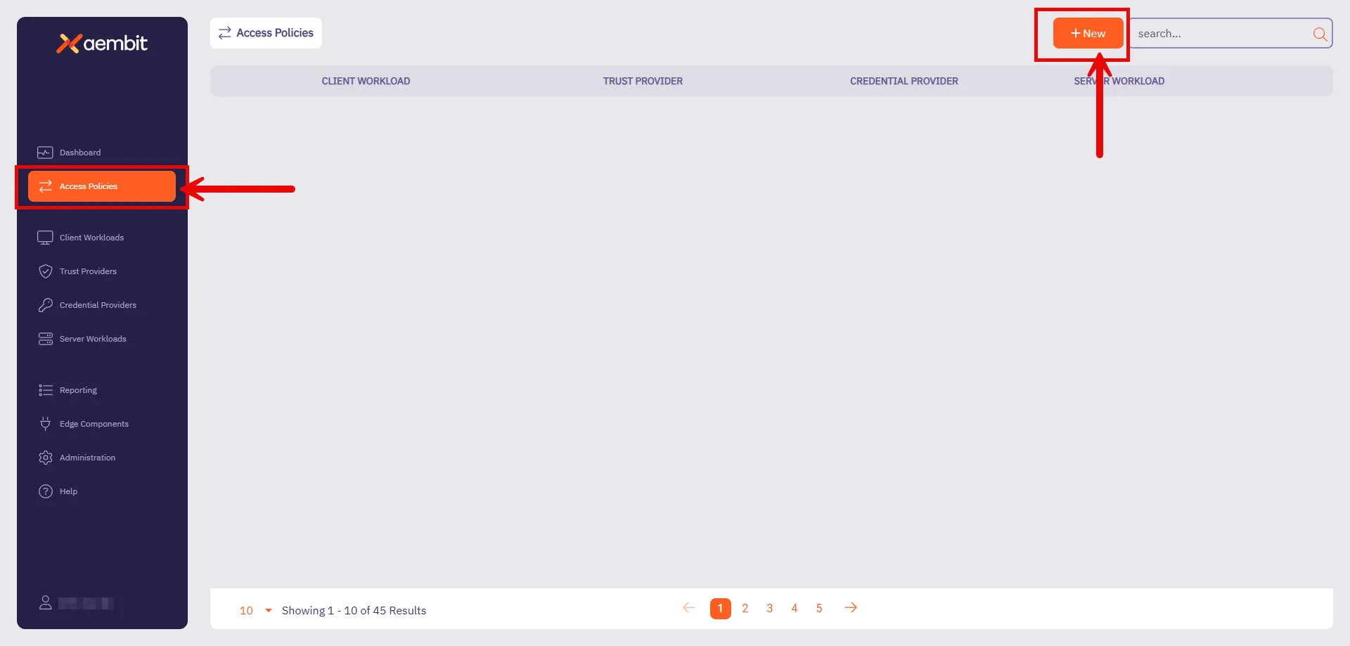 Create Access Policy