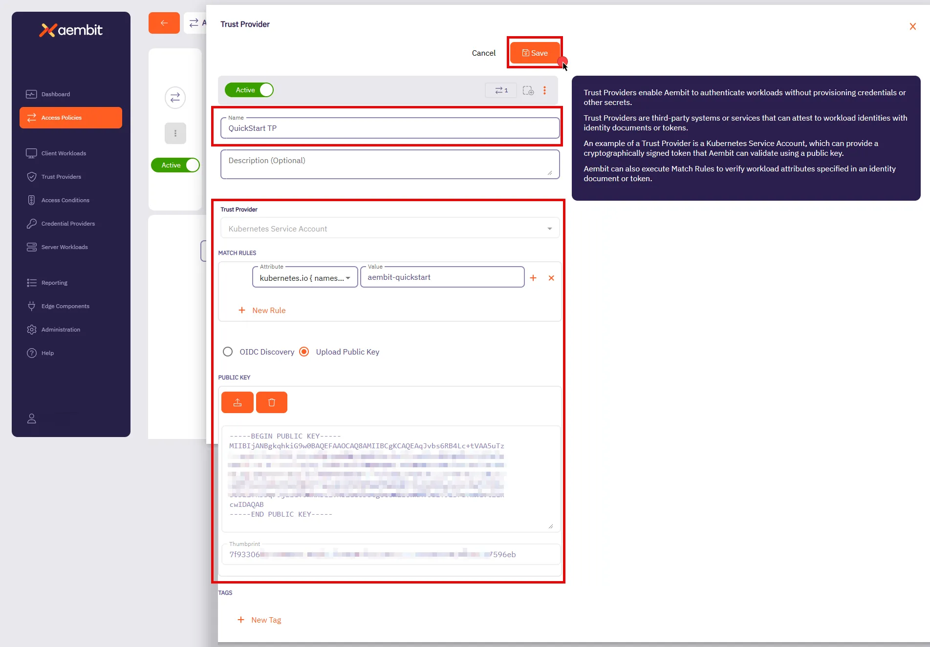 Configuring Trust Provider