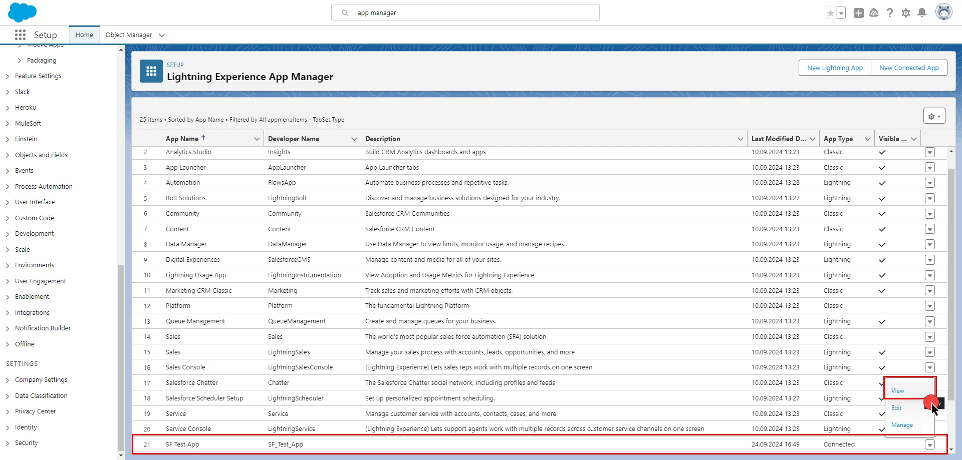 App List